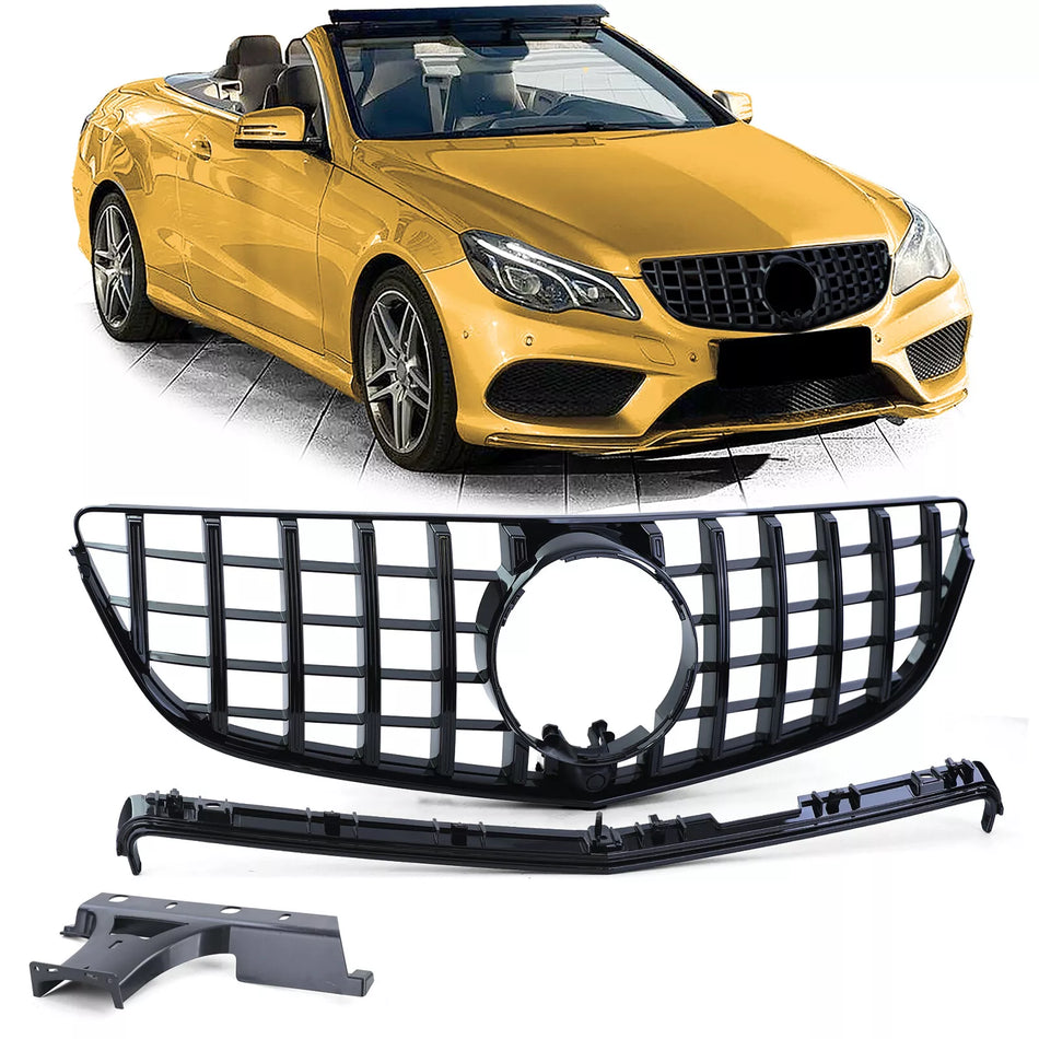 Griglia radiatore Sport nera lucida per Mercedes E Cabrio A207 Coupe C207 13-17