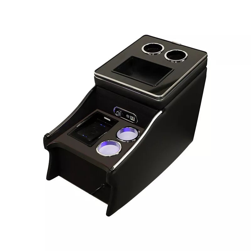 Vano portaoggetti console per Mercedes Vito W447 anno 14-22 +ricarica induzione