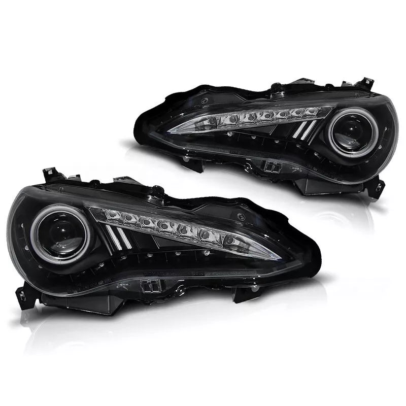 Fari allo xeno LED luce diurna per Toyota GT86 2012-2016 Nero