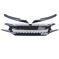 Griglia a nido d'ape Performance nera senza emblema per Honda Civic FK 2016-2020