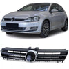 Griglia Sport nera lucida + barra cromata per VW Golf 7 anche GTI 12-17