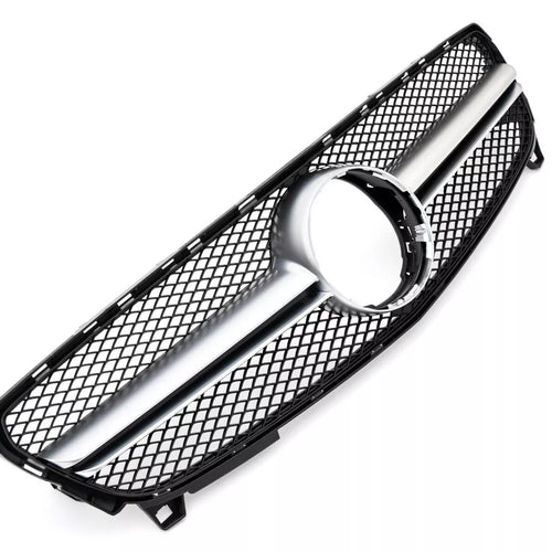 Griglia Radiatore per Mercedes W176 Classe A ARGENTO 15-18 LIFTING