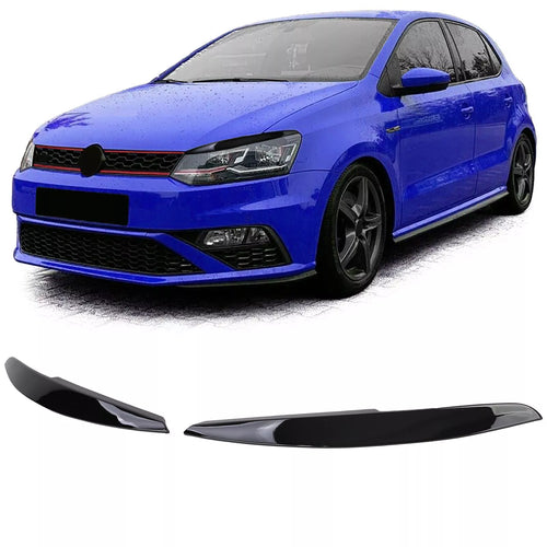 Parafanghi brutto sguardo nero lucido adatto per VW Polo 6R 6C 09-17