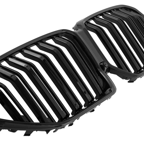 per BMW X6 G06 GRIGLIA RADIATORE DOPPIA BARRA LUCIDA NERO