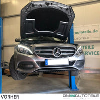 Griglia a favi argento per Mercedes Classe C W205 non C63 AMG anno 14-18