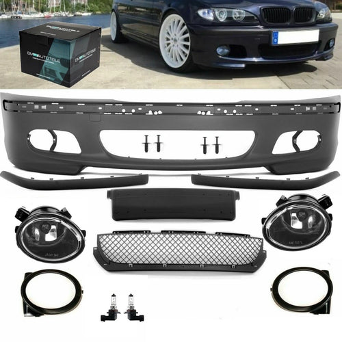 PARAURTI Touring + set nebbia per M + KIT MONTAGGIO per BMW E46
