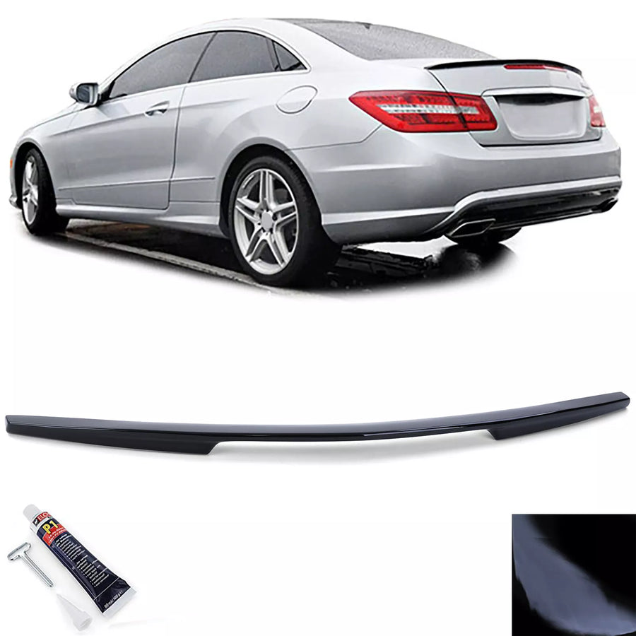 Spoiler posteriore labbro Nero per Mercedes Classe E C207 Coupe 09-16