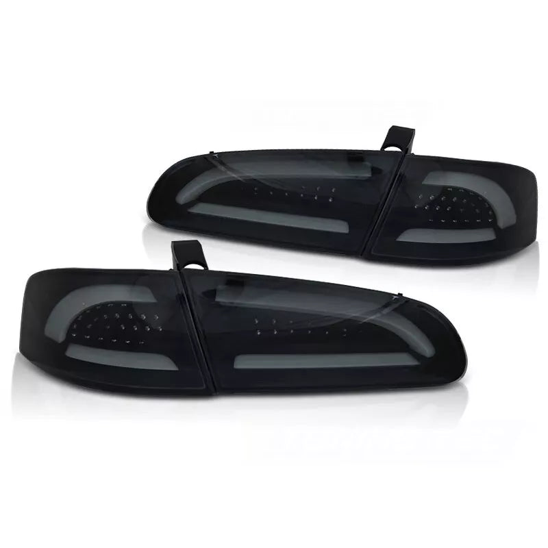 Luci posteriori full LED Lightbar per Seat Ibiza 6L 2002-08 Nero/fumo