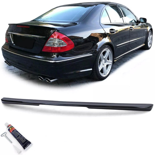 Spoiler posteriore labbro Nero + ABE per Mercedes E W211 berlina 03-08