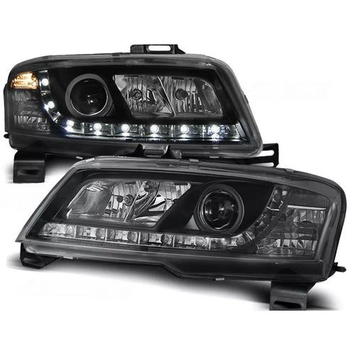 Fari con Luce Diurna LED per Fiat Stilo 2001-2008 in Nero