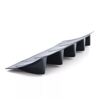 Diffusore posteriore universale a 5 pinne, per paraurti posteriore Nero