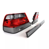 Luci posteriori rosso nero con barra di blocco, per Mercedes S W140 94-98