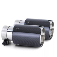 terminali sport carbonio nero adatti per BMW Serie 1 E81 E82 E87 E88