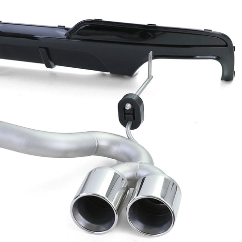 Diffusore posteriore lucido terminale duplex per BMW F10 F11 520 525 528 530