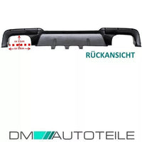 Diffusore posteriore convers. 4 tubi Nero Opaco per BMW Serie 5 F10 F11 M5
