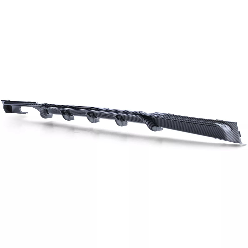 Diffusore posteriore carbonio +terminali doppio nero per BMW F30 F31 316 318 320