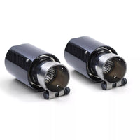 terminali sport carbonio nero adatti per BMW Serie 5 F10 F11 10-16