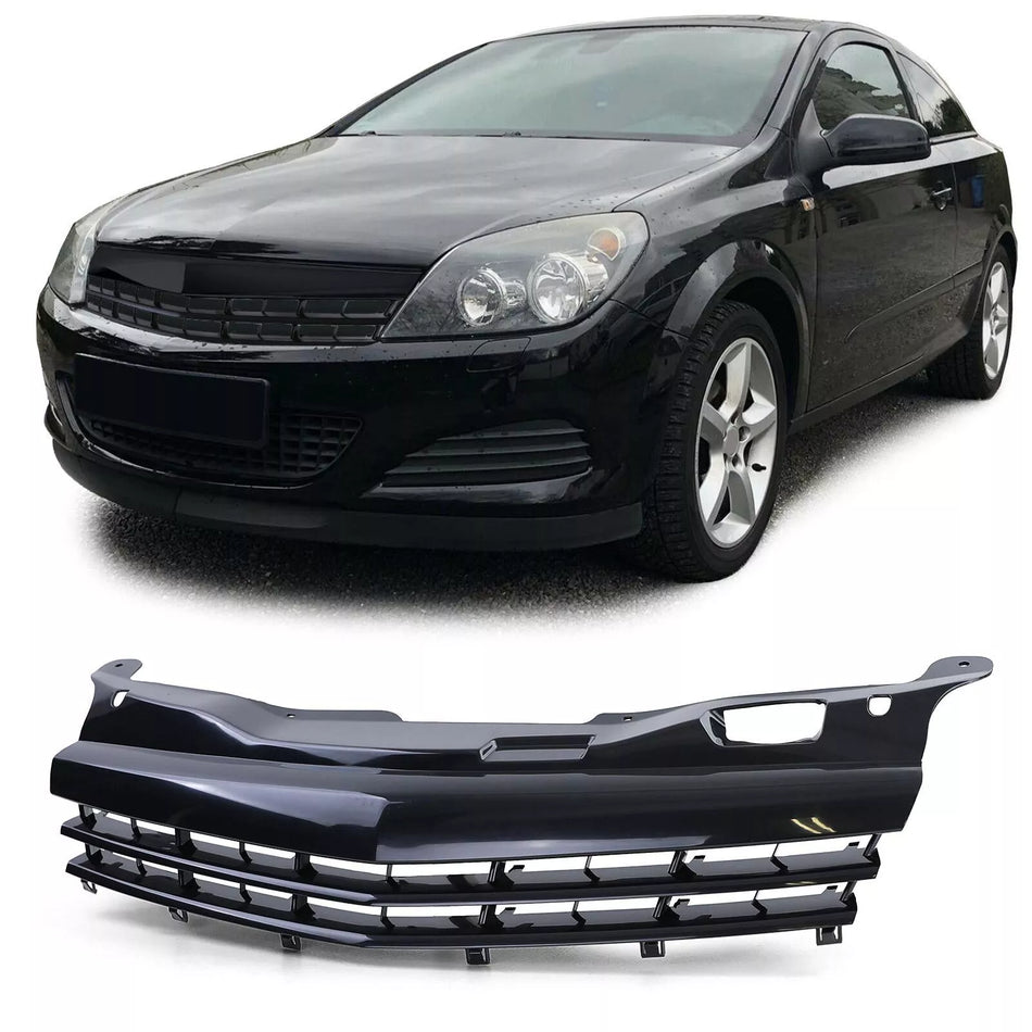 Griglia Sport griglia senza emblema nero, per Opel Astra H GTC TwinTop 05-10