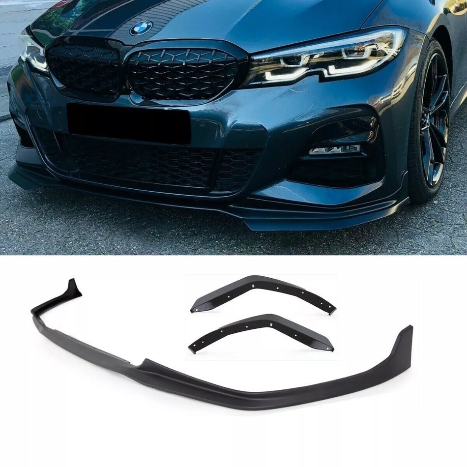 Spoiler anteriore lama Nero Opaco per BMW Serie 3 G20 G21 M