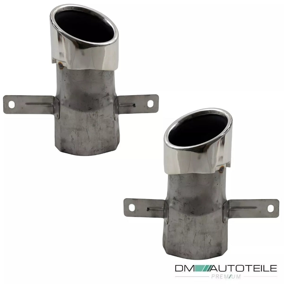 SET MASCHERINE SCARICO CROMATE per Mercedes W177 Hatchback non A35 AMG