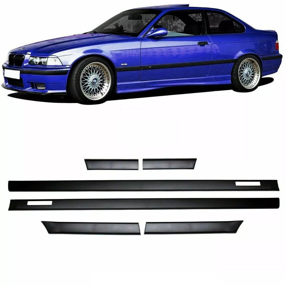Set battiporta listelli decorativi per BMW Serie 3 E36 Coupe Cabrio Serie M