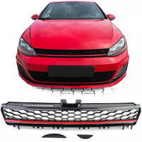 Griglia radiatore a favi Sport senza emblema Nero per VW Golf 7 12-17 anche GTI