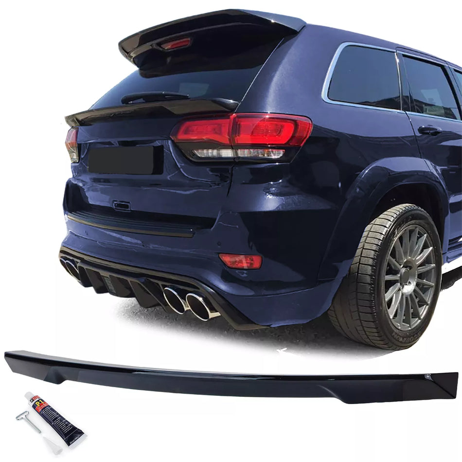 Spoiler posteriore labbro medio nero lucido per Jeep Grand Cherokee WK2 14-20