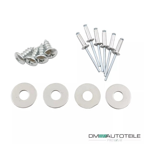 SET MASCHERINE SCARICO CROMATE per Mercedes W177 Hatchback non A35 AMG