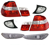 Set Facelift luci posteriori + frecce laterali + anteriori 01-05 per BMW E46