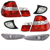Set Facelift luci posteriori + frecce laterali + anteriori 01-05 per BMW E46