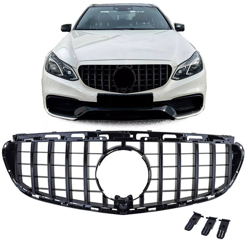 Griglia Sport nera lucida adatta, per Mercedes E W212 S212 Facelift 13-16