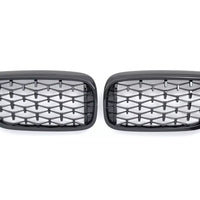 per BMW SERIE 5 G30 G31 GRIGLIA RADIATORE DIAMANTE NERO LUCIDO
