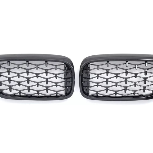 per BMW SERIE 5 G30 G31 GRIGLIA RADIATORE DIAMANTE NERO LUCIDO