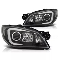 Fanale LED luce diurna per Subaru Impreza 2 Facelift '06 Nero