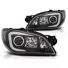 Fanale LED luce diurna per Subaru Impreza 2 Facelift '06 Nero
