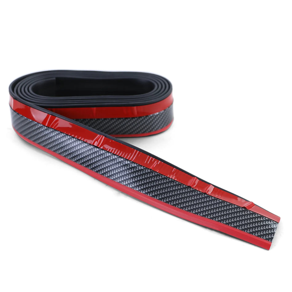 Lama Anteriore universale flessibile 2,5 mx5 cm effetto carbonio rosso