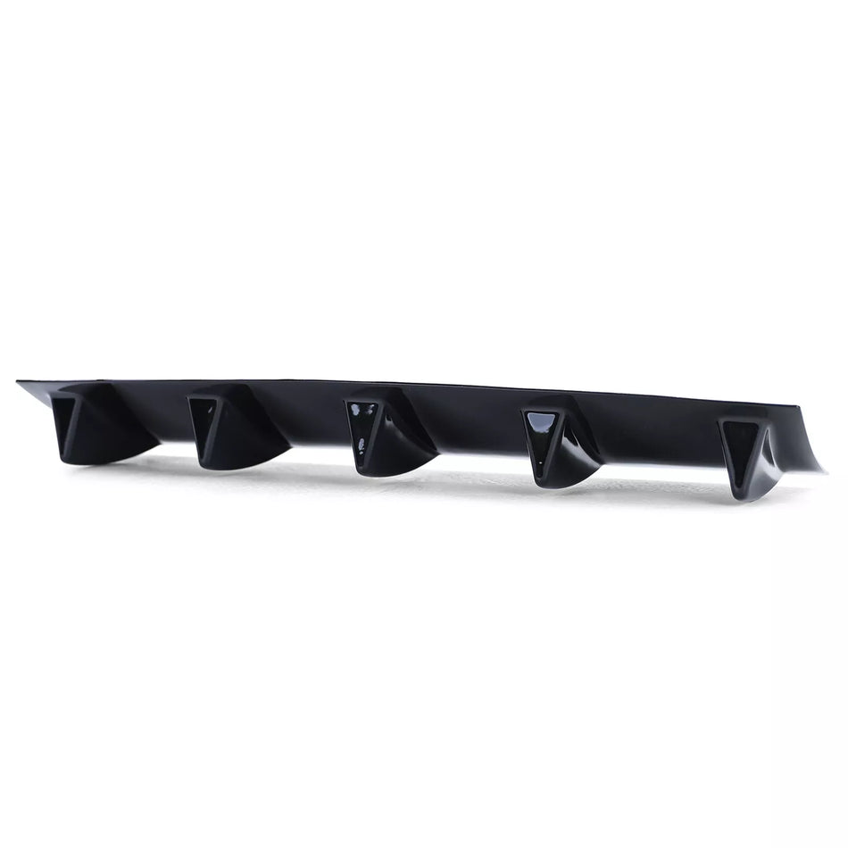 Diffusore posteriore universale a 5 pinne, per paraurti posteriore Nero