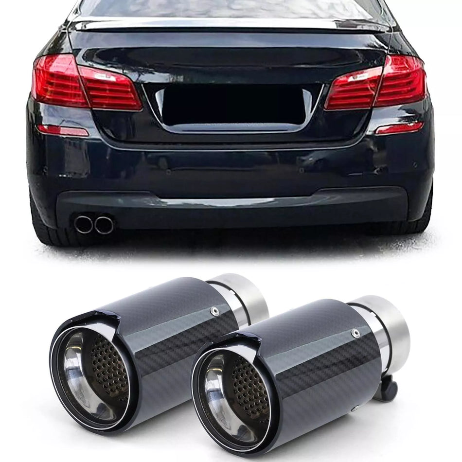 terminali sport carbonio nero adatti per BMW Serie 5 F10 F11 10-16