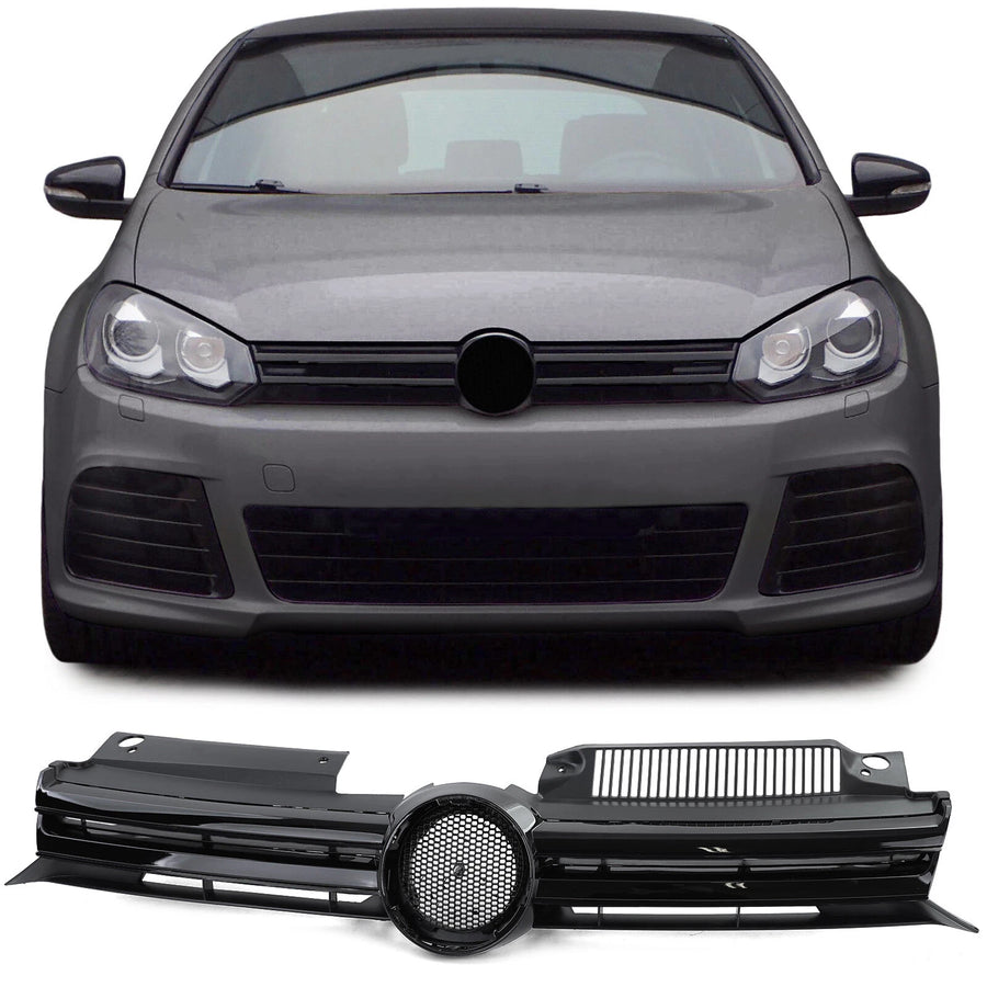 Griglia radiatore Sport nera lucida per VW Golf 6 berlina Variant Cabrio 08-13