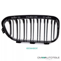 SET Griglia DOPPIA BARRA Nero Lucido per BMW Serie 1 F20 F20 LCI FACELIFT 15>