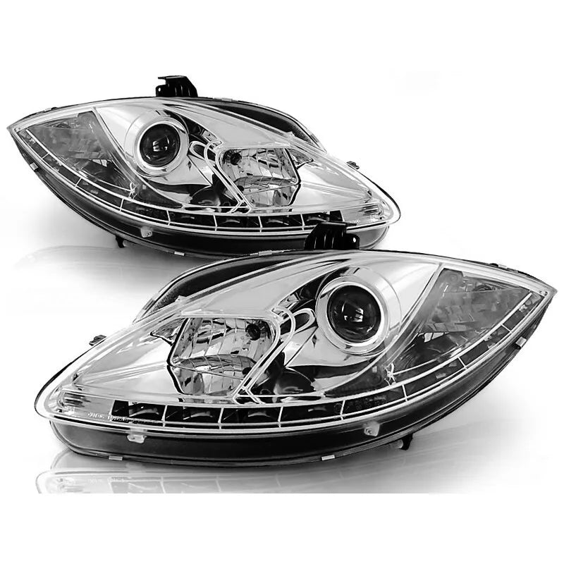 Fari Guida diurna LED Cromati per Seat Leon/Altea 05-09