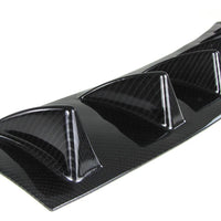 Diffusore posteriore universale per paraurti + 7 alette effetto carbonio