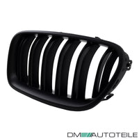 2x Griglia nera opaca doppia barra per BMW F10 F11 anche M M5