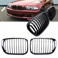 Griglia nera barra singola per BMW E46 Touring 98-01