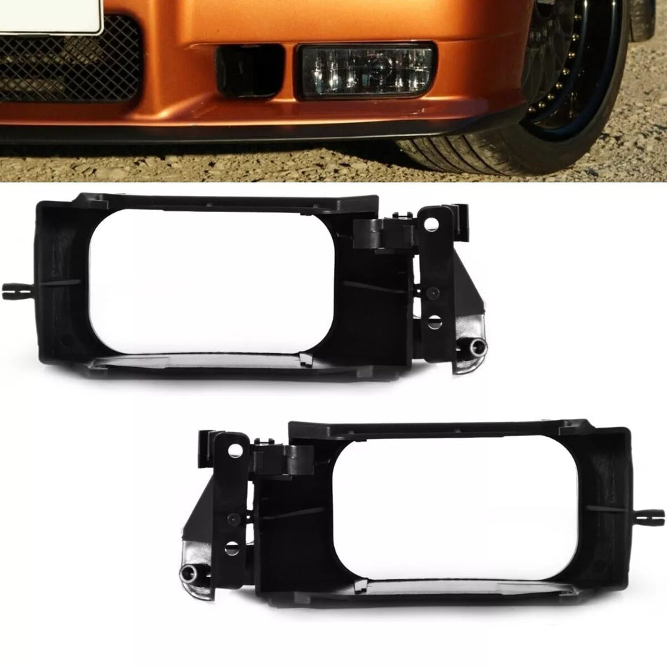 Set supporto fendinebbia telaio destro sinistro lampada fendinebbia per BMW E36