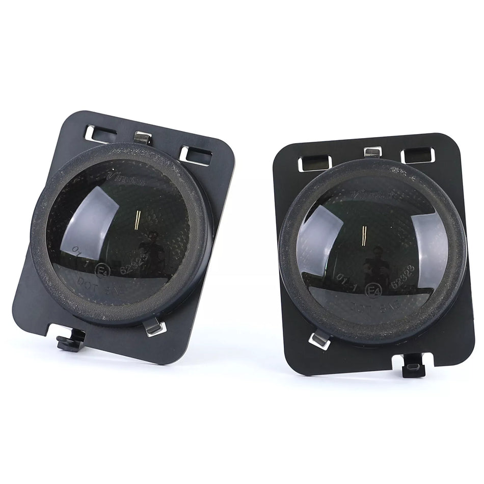 Frecce laterali LED nere coppia fumo adatte, per Jeep Wrangler JK 07-17 – vista 2
