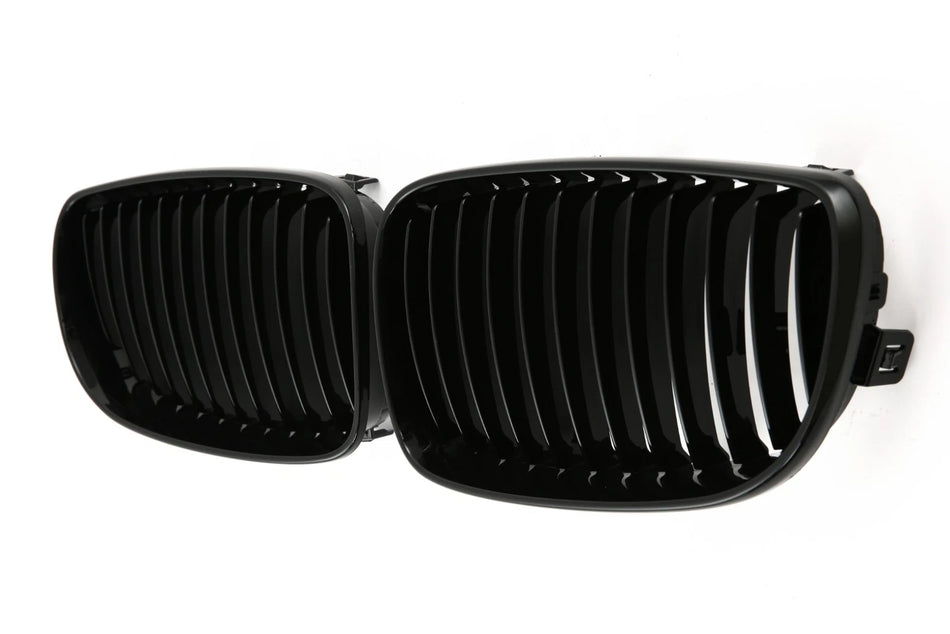 per BMW SERIE 1 E87 LCI E81 E82 E88 GRIGLIA RADIATORE NERO LUCIDO 2007-2011
