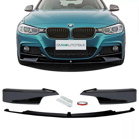Spoiler anteriore Nero Lucido per BMW F30 F31 M