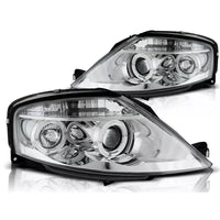 Fari Angel Eyes led cromato per Citroen C3 2002 al 2009
