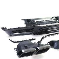 Diffusore Posteriore Sport + Doppi Terminali, per Mercedes Classe S W222 17-20